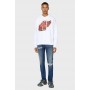 Men's white hoodie S-GINN-HOOD-E8
