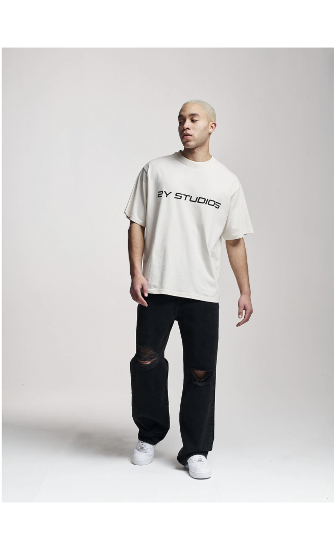 ANDUIN RIPPED BAGGY - Baggy Jeans - washed black