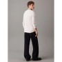 Men's Ecru Badge Waffle Ls Tee Calvin Klein