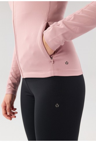 FITTED TRAINING JACKET WITH FULL ZIP AND POCKETS