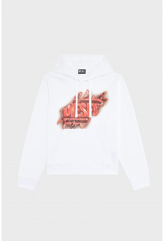 Men's white hoodie S-GINN-HOOD-E8