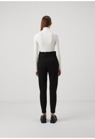 VMEVA LOOSE PAPERBAG PANT - Trousers - black