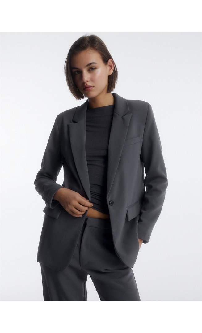 Pull&Bear Blazer in Dark Grey