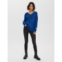 VMCREWLEFILE LS V-NECK BLOUSE NOOS