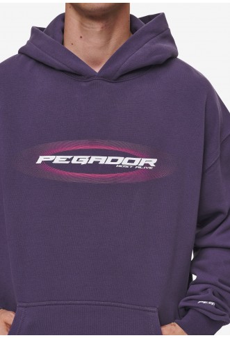 MADRON - Hoodie - washed deep purple