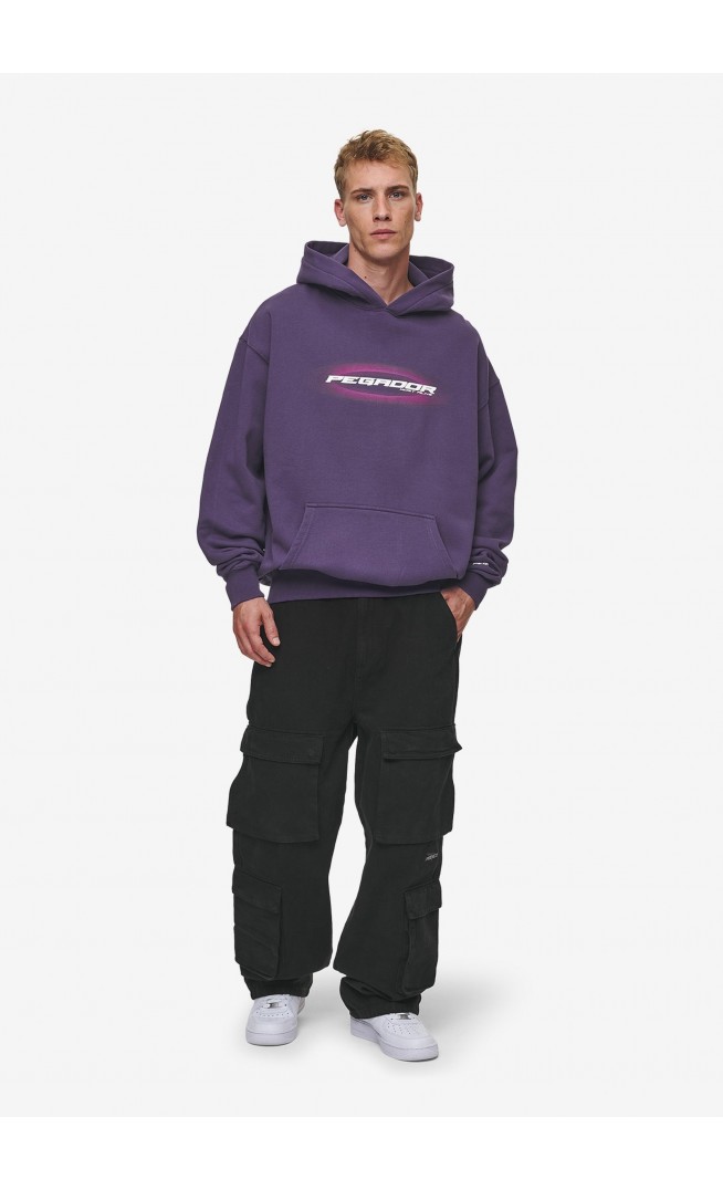 MADRON - Hoodie - washed deep purple