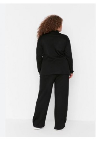 Trendyol Curve Black Cut Out Detailed Knitwear