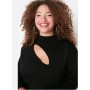 Trendyol Curve Black Cut Out Detailed Knitwear