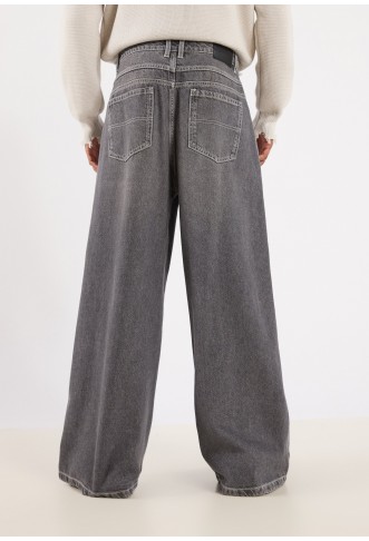 UNISEX - Baggy Jeans - grey denim