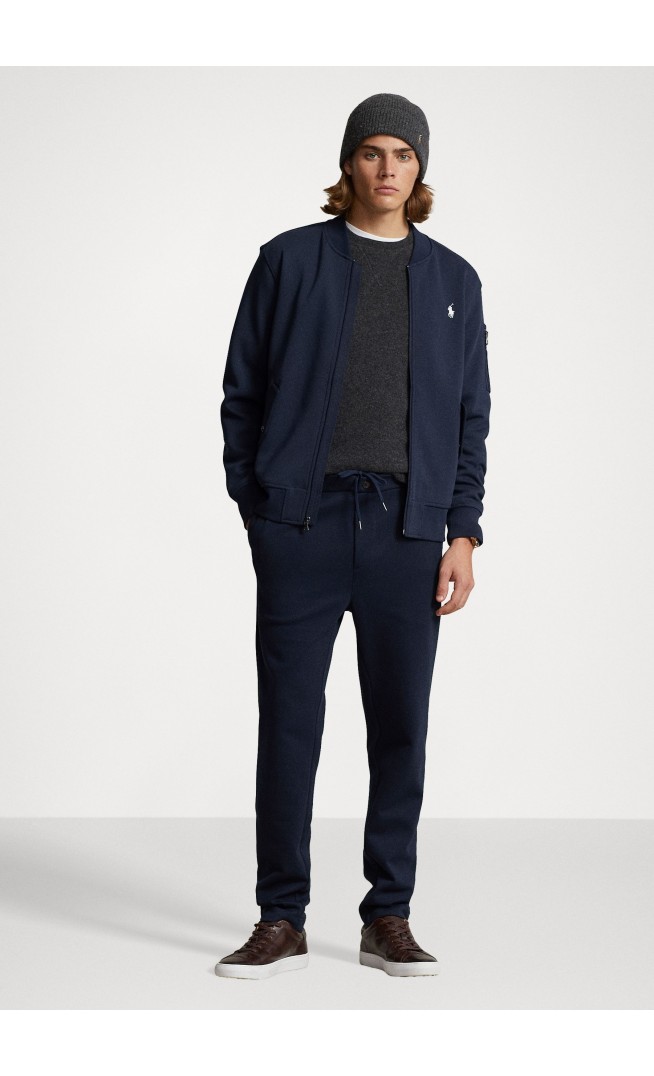 DOUBLE-KNIT BOMBER JACKET - Zip-up sweatshirt - aviator navy