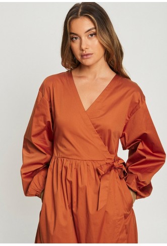 FRANTI - Day dress - rust