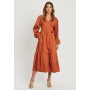 FRANTI - Day dress - rust