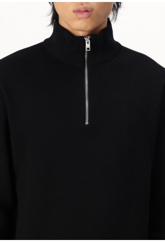 JPRBLAMILANO HALF ZIP - Jumper - black beauty