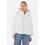KLARA ZIP JACKET - Zip-up sweatshirt - washed warm white