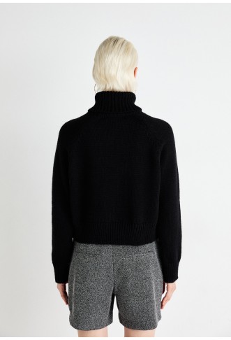 VMMIRANDA ROLLNECK SHORT - Strickpullover - black