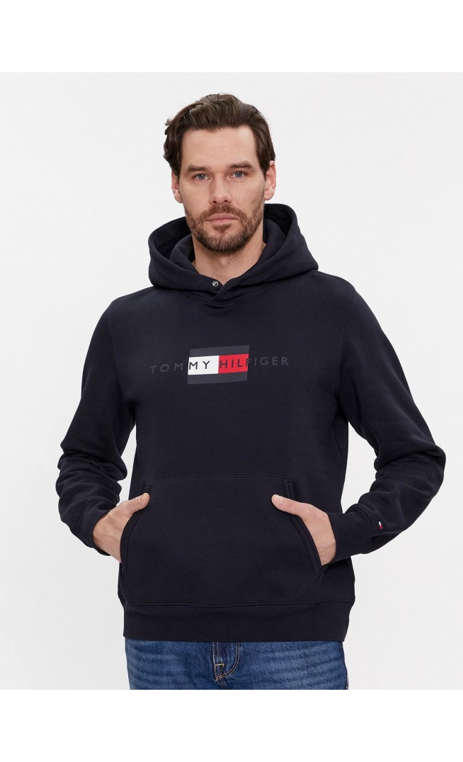 Flag Hoody MW0MW37861 Navy Regular Fit