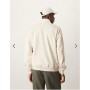Abercrombie & Fitch timeless logo half zip sweatshirt in cream