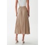 CYRUS - Pleated skirt - camel