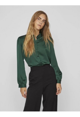 VILA - VIELLETTE SATIN L/S...