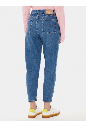 Jeansy DW0DW19245 Modrá Mom Fit