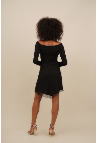 HALLE OFF SHOULDER - Body - black