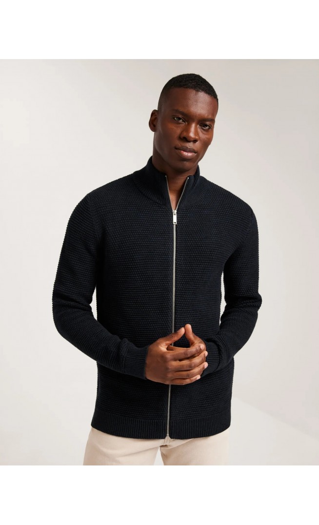 SLHVINCE LS KNIT BUBBLE FULL ZIP NO
