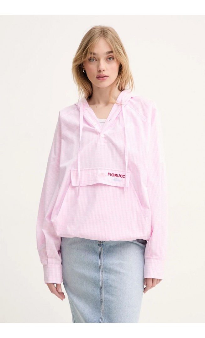 Fiorucci cotton sweatshirt Gingham Logo Hoodie Shirt