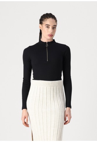 NMTONI BODY - Long sleeved top - black