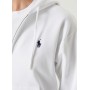 White Zippered Hoodie
