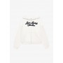 SHUTTER ZIPPER HOODIE - Zip-up sweatshirt - ecru