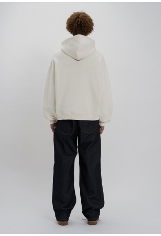 SHUTTER ZIPPER HOODIE - Zip-up sweatshirt - ecru