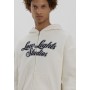 SHUTTER ZIPPER HOODIE - Zip-up sweatshirt - ecru
