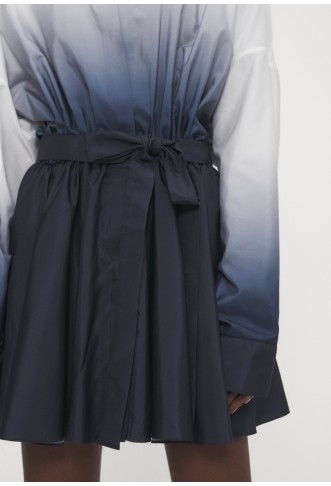 SUPER OVERSIZED FLARED DRESS - Shirt dress - true navy ombre