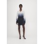SUPER OVERSIZED FLARED DRESS - Shirt dress - true navy ombre