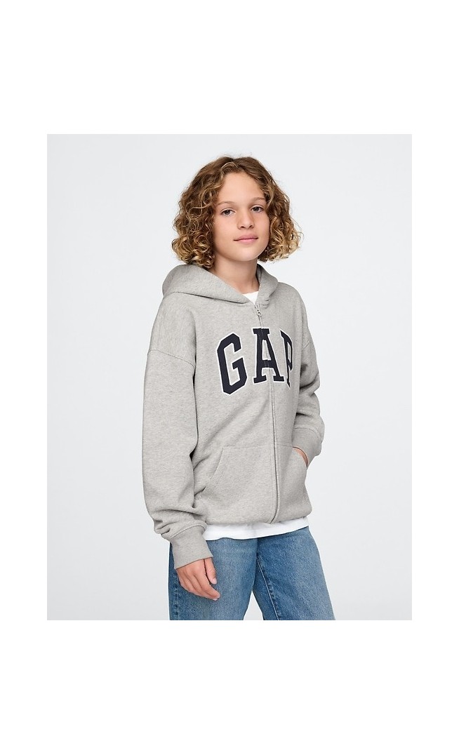 Kids Vintage Soft Logo Zip Hoodie