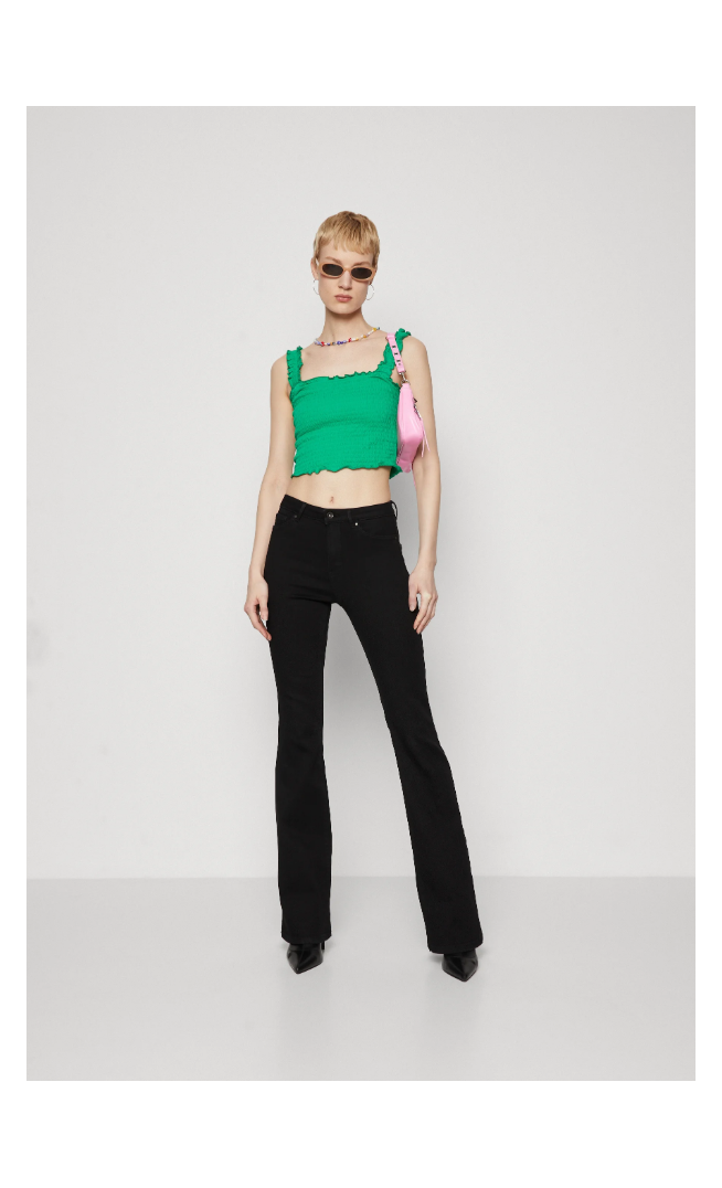 ONLY Tall ONLROSE RETRO - Flared Jeans - washed black