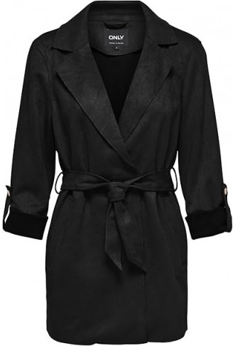 ONLY Women's Onldiane Faux Suede Belt Jacket