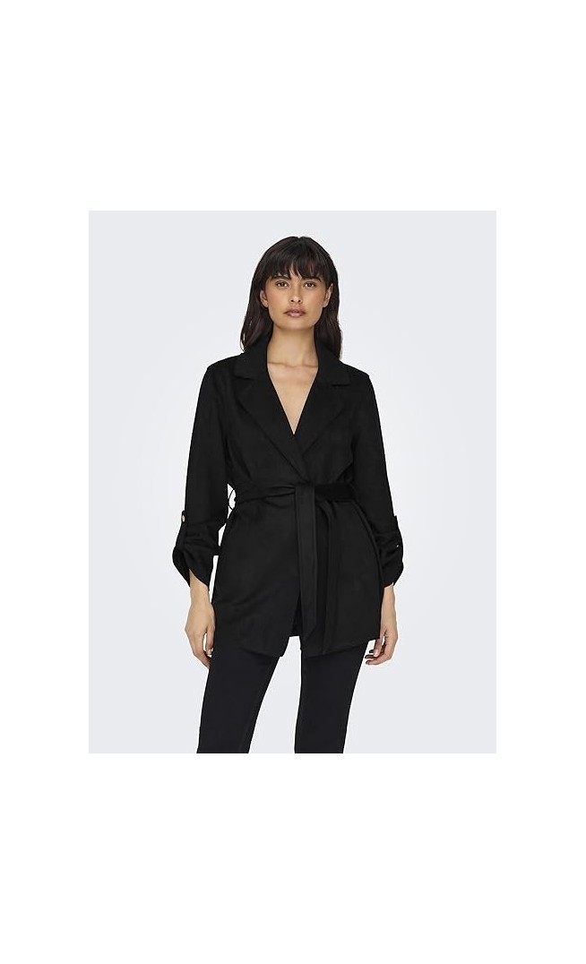 ONLY Women's Onldiane Faux Suede Belt Jacket