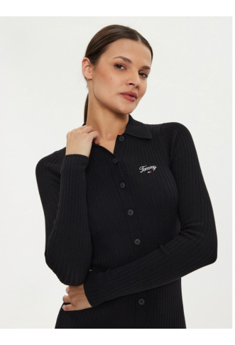 Tommy script polo sweater dress