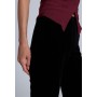 VELVET TROUSERS - Trousers - black
