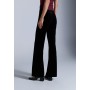 VELVET TROUSERS - Trousers - black