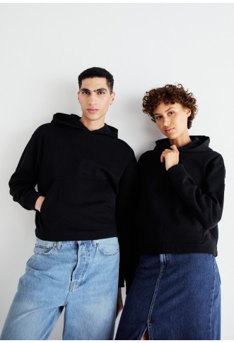 JORREBELLION CROPPED HOOD UNISEX - Hoodie - black