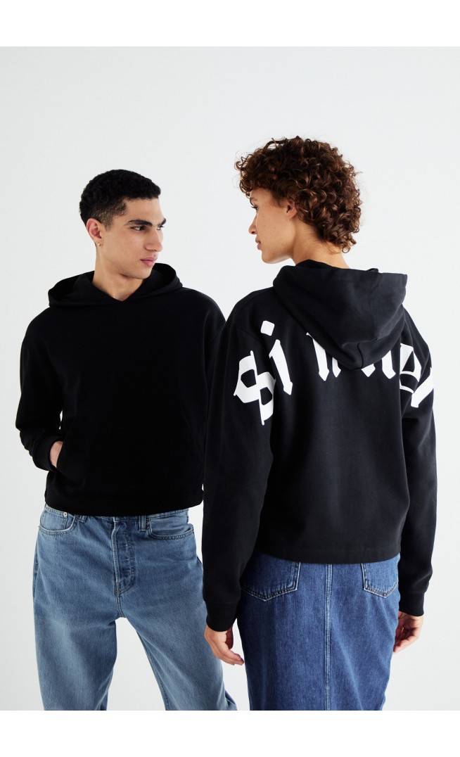 JORREBELLION CROPPED HOOD UNISEX - Hoodie - black