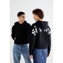 JORREBELLION CROPPED HOOD UNISEX - Hoodie - black
