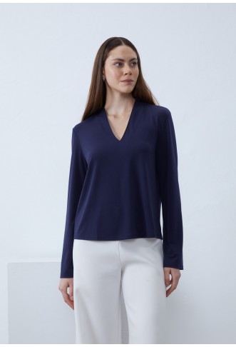 Long sleeved top - blue
