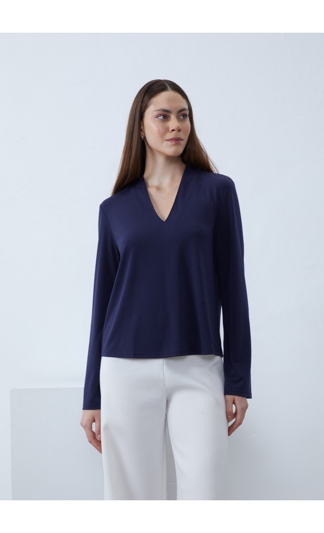 Long sleeved top - blue
