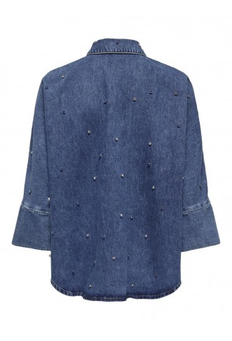 ONLGRACE L/S Rhinestone Denim Shirt