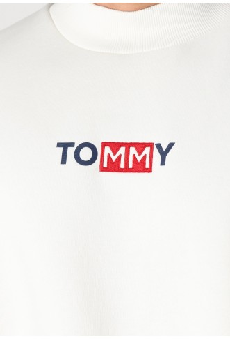MOCK NECK - Sweatshirt - bright white