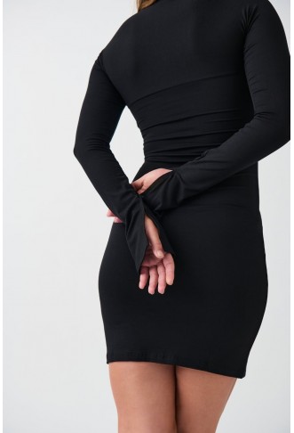 Square neck mini dress