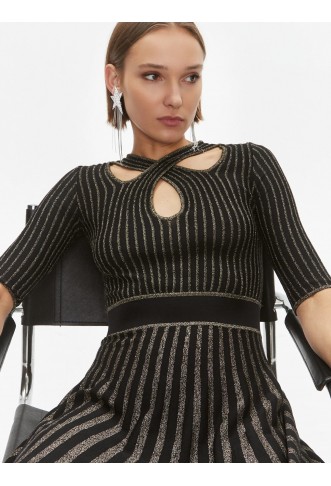 Casual Dress Bitter 100413 A0L0 Black Regular Fit